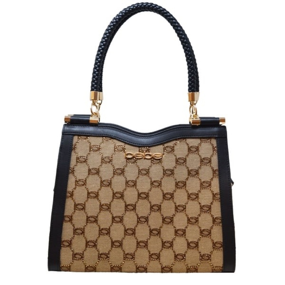 BEBE Agathe Jacquard Crystal Satchel - Picture 1 of 3